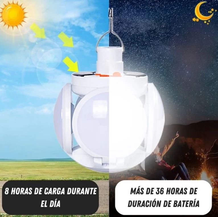 Lámpara Solar Plegable